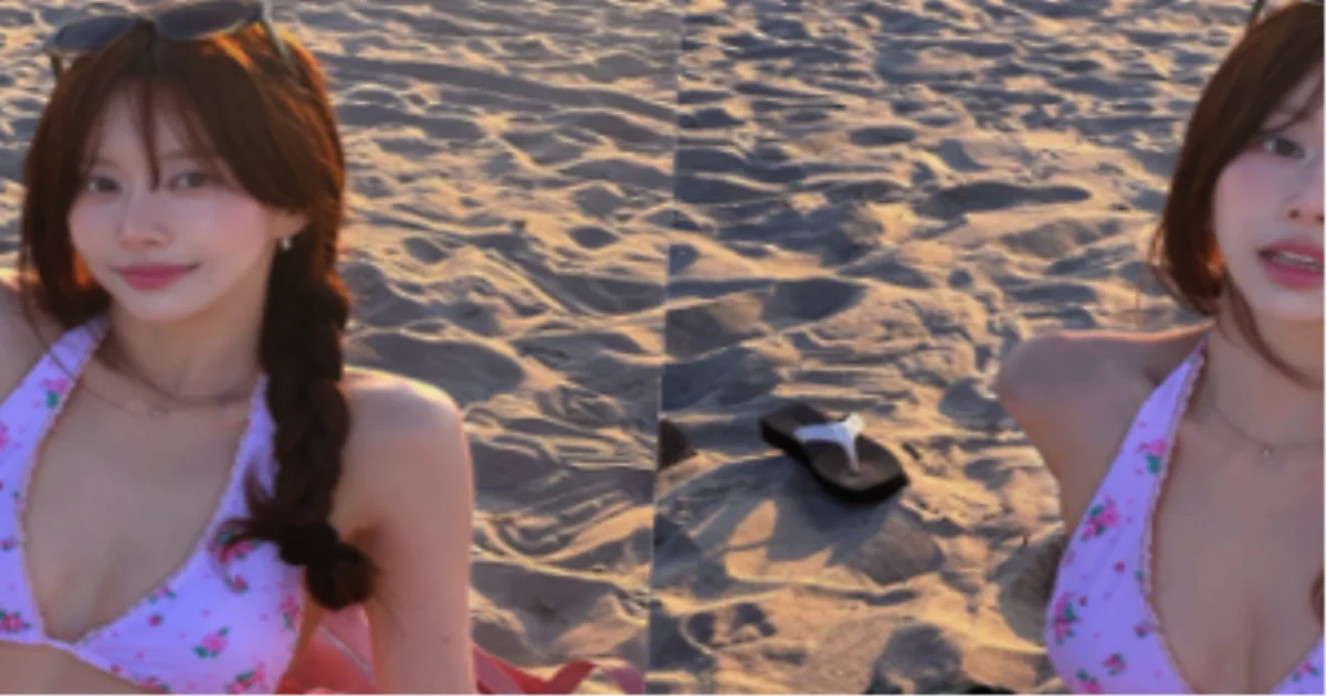 Han Bo-reum radiates summer vibes with stunning bikini photos at sunset