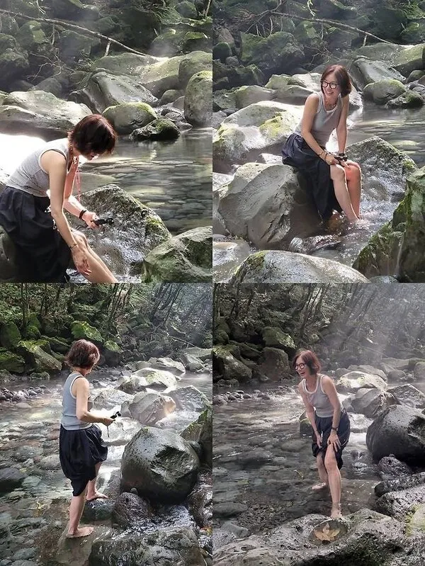 Oh Yeon-soo, 50s Refreshing Beauty—Lifting Her Skirt at a Jeju Valley