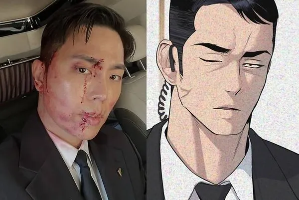 Director Lee Dong-ha undergoes a complete transformation from the blood-soaked villain in 'The Roundup: No Way Out'