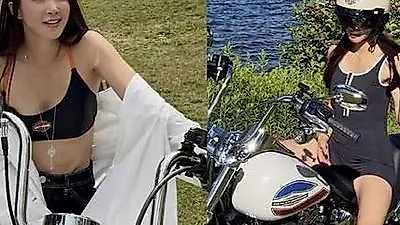 Lee Si-young finds freedom riding motorcycle in Canada