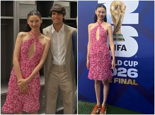 チョン・ホヨン、ワールドカップ決勝を彩った破格のドレスとスニーカーの余裕