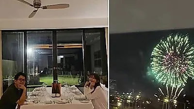Kim Ji-min and Kim Jun-ho enjoy VIP fireworks view from Han River home