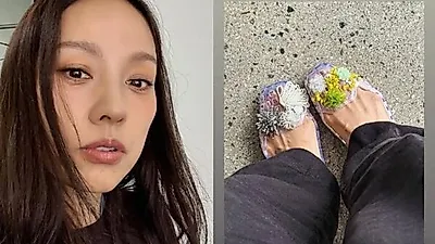 Lee Hyori khơi dậy phong cách retro với xu hướng giày jelly thời thượng