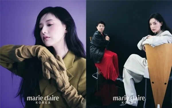 Kim Ji-won时隔两年回归,与李静合作拍摄情侣画报