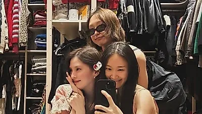 Han So-hee, Ryu Hye-young và Park Ye-ni tổ chức tiệc pajama sau khi đóng phim 'Intern'