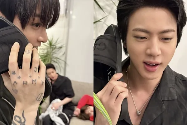 Even BTS plays childish games: Jungkook snatches Jin's slippers and says, 'You dialed the wrong number'