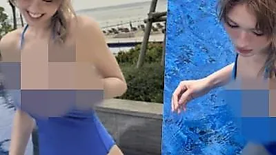 Jeon So-mi khoe vẻ đẹp trưởng thành trong bộ đồ bơi xanh mát mắt