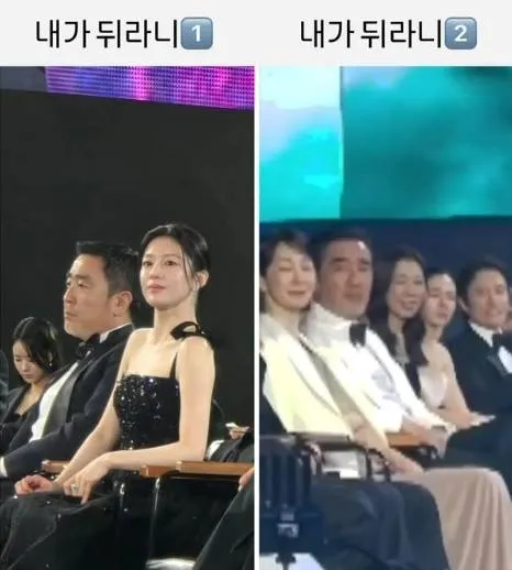 Ryu Seung-ryong gây sốt với màn 'phá hủy phối cảnh' phía sau Go Youn-jung