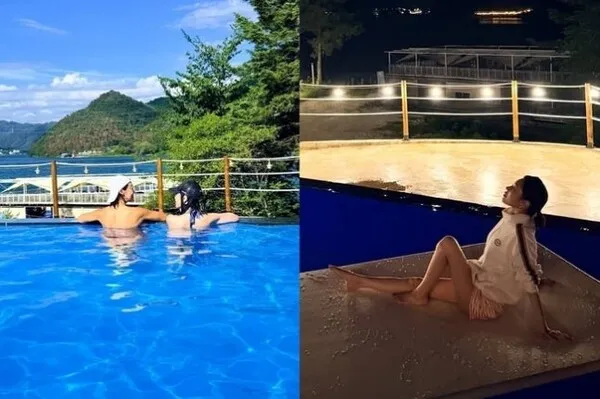 After School's Lizzy Shares Recent Life in Gapyeong, Splashing in Pool with Choi Yeo-jin
