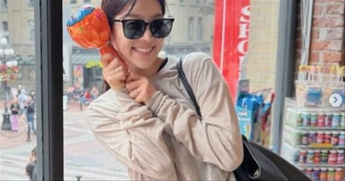 韩智慧带女儿赴加拿大温哥华长途旅行，记录“真实家庭生活”