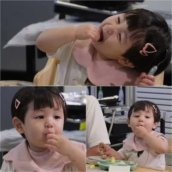 Shim Hyung-tak's 18-Month-Old Son Devours 10 Slices of Samgyeopsal in an Instant
