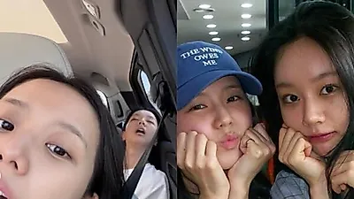 Hyeri vướng ồn ào vòng hai, rồi bị Jisoo của BLACKPINK trêu bằng ảnh ngủ há miệng