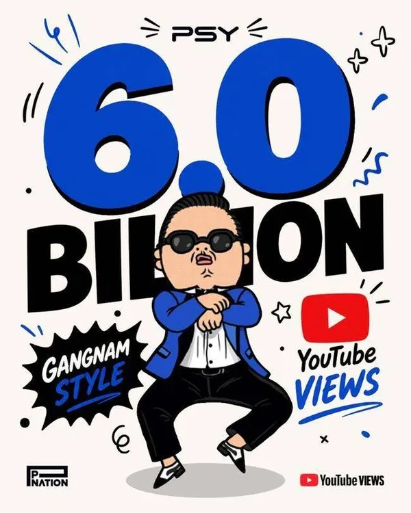 PSY「江南スタイル」、14年越しにYouTube 60億回再生の大記録を達成