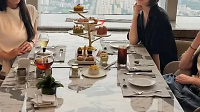 Yubin treats Chae Ri Na and Ayumi to luxury tea before chicken soup