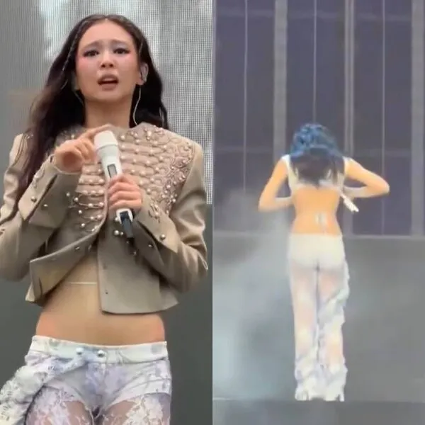 Jennie BLACKPINK bật khóc trên sân khấu do sự cố micro và trang phục