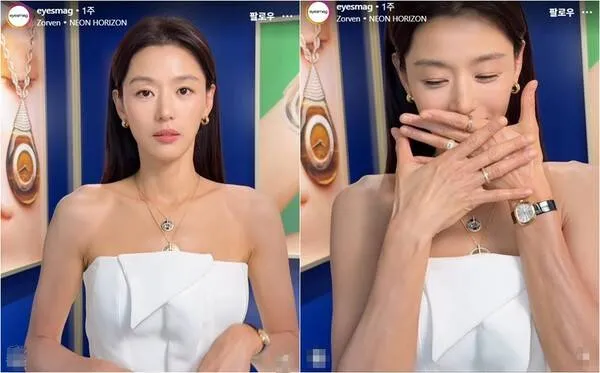 Jun Ji-hyun gây xôn xao với hình ảnh lộ nếp nhăn trên mu bàn tay ở tuổi 45