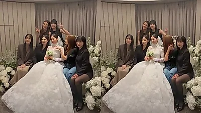 Yoon Bomi and Rado's Wedding: Former Apink Member Hong Yu-kyung Attends, Son Na-eun Absent