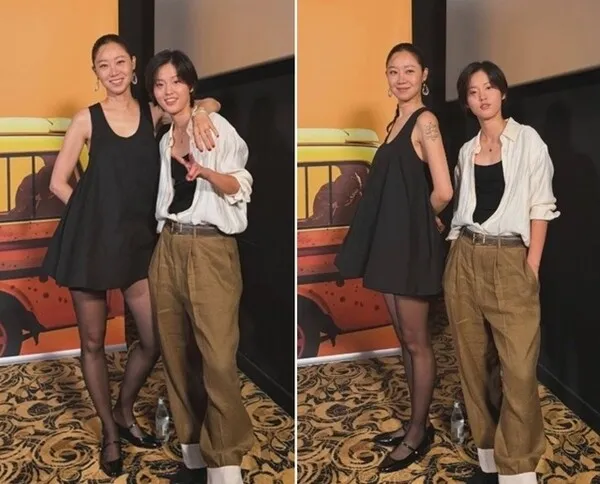 Gong Hyo-jin gây chú ý với chiều cao 172cm khi đứng cạnh Lee Yeon chỉ cao 160cm