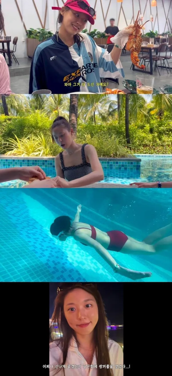 Seolhyun enjoys slim physique during Phu Quoc vacation despite 'stormy mukbang' of ramen and shaved ice
