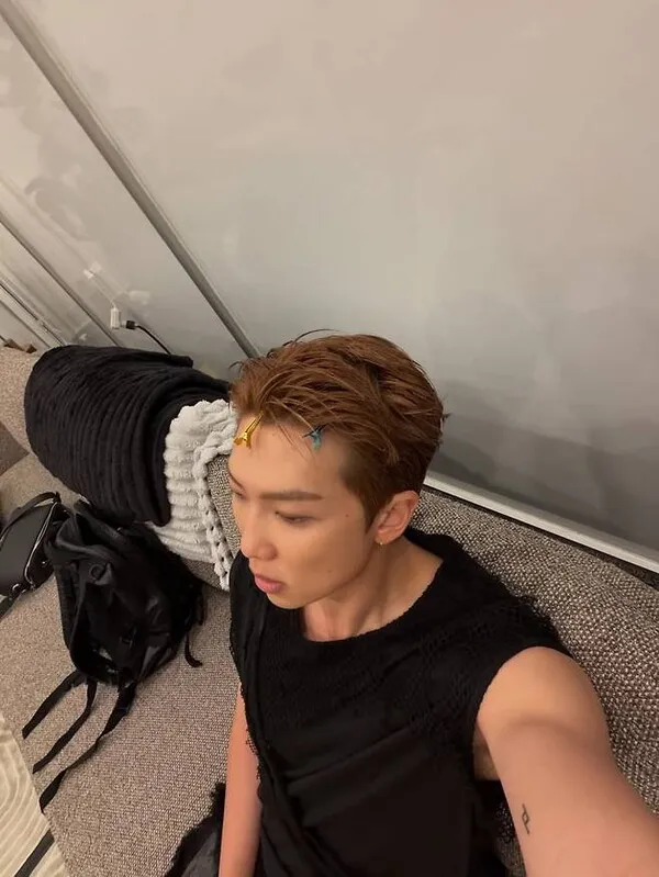 BTS RM Captures All Eyes as He Becomes One with the Rainbow in a Raincoat