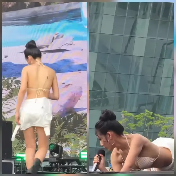 BIBI Sparks Controversy After Unzipping Jumpsuit During Waterbomb Performance