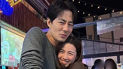 キム・ギバン、妻のチョ・インソンとの親密な写真撮影に「合法的な浮気」と冗談