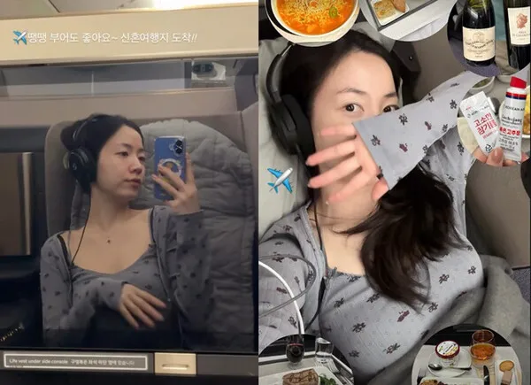 T-ara's Ryu Hwa-young kicks off luxurious honeymoon, says 'It's okay to get bloated'