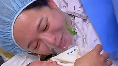 Nam Bo Ra sinh con trai: Phải mổ cấp cứu do thiếu nước ối