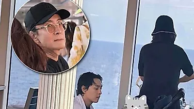 Bae Yong-joon Spotted with Long White Hair: Has He Stopped Dyeing His Hair After Retiring?