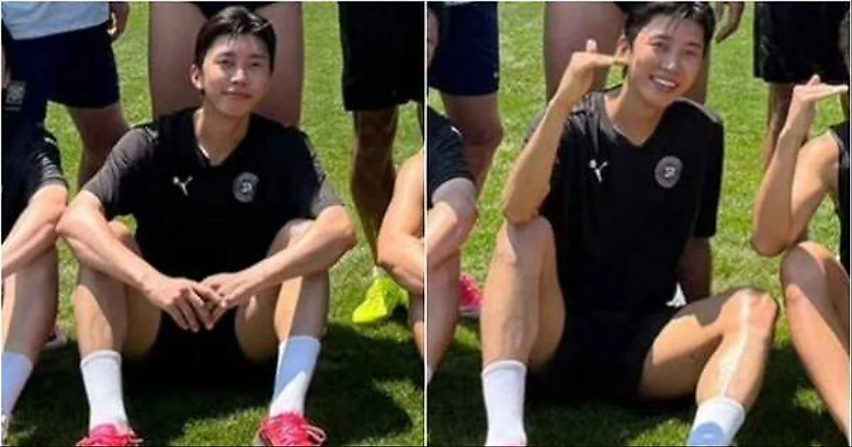 Lim Young-woong shows intense passion for football despite 41-degree heatwave