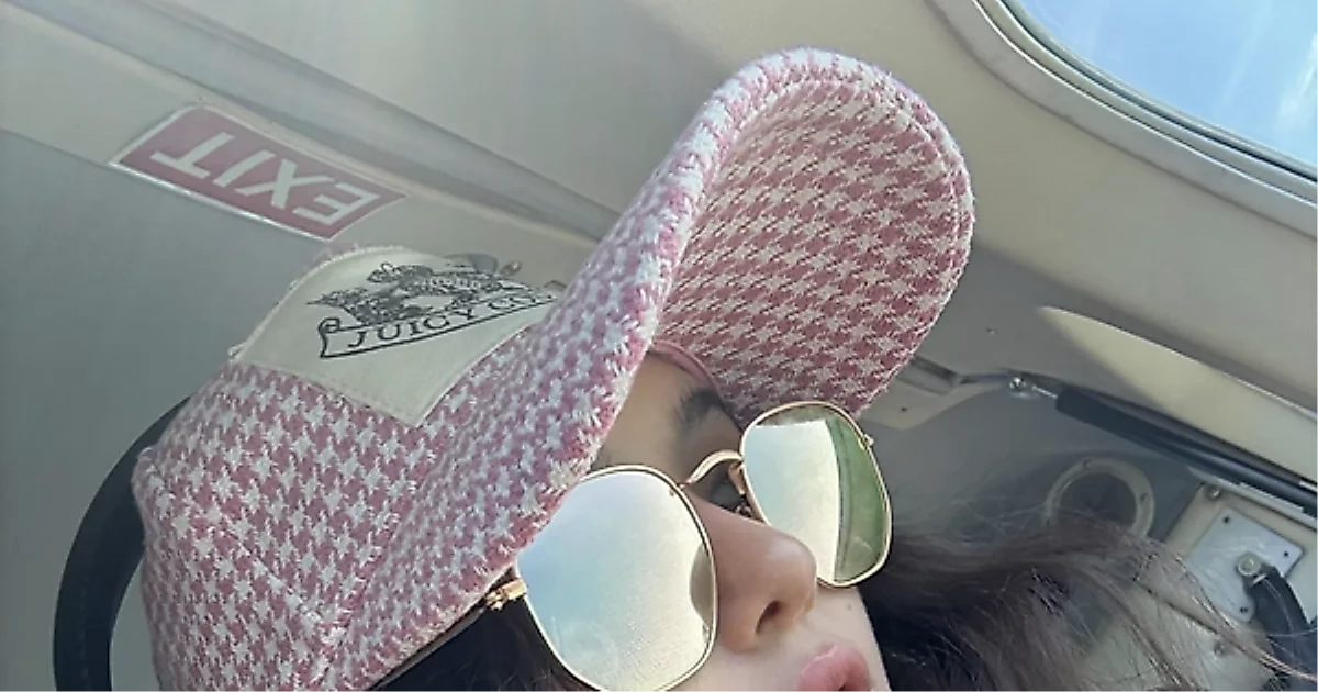 Danielle搭乘直升机俯瞰大海，面对330亿韩元诉讼展现悠闲生活
