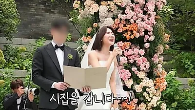 律师 Yang Na Rae 举办婚礼公开丈夫，感性落泪
