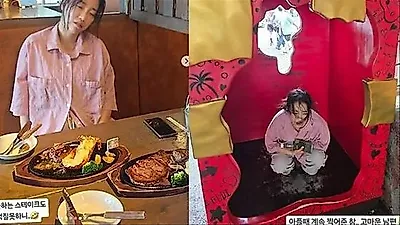 Comedian Park Eun Young's honeymoon: Typhoons and illness in Okinawa