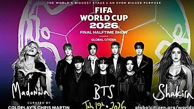 BTS、北中米ワールドカップ決勝戦ハーフタイムショーに共同ヘッドライナーとして出演