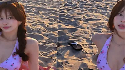 Han Bo-reum radiates summer vibes with stunning bikini photos at sunset