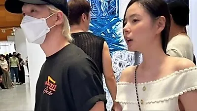 TAEYANG发行BIGBANG新专辑后，被目击与Min Hyo-rin享受悠闲约会