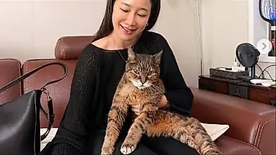 Actress Kim Ha-yeon shares touching story of 17-year-old cat with dementia