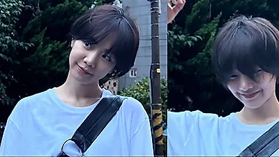 Han Ji-eun stuns with bold short haircut transformation