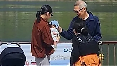 キム・ミンヒとホン・サンス監督、婚外子の存在を隠さず堂々と外出
