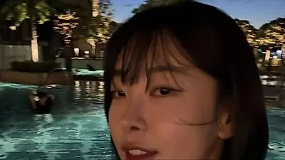 Go Won-hee stuns in bikini look against sunset backdrop