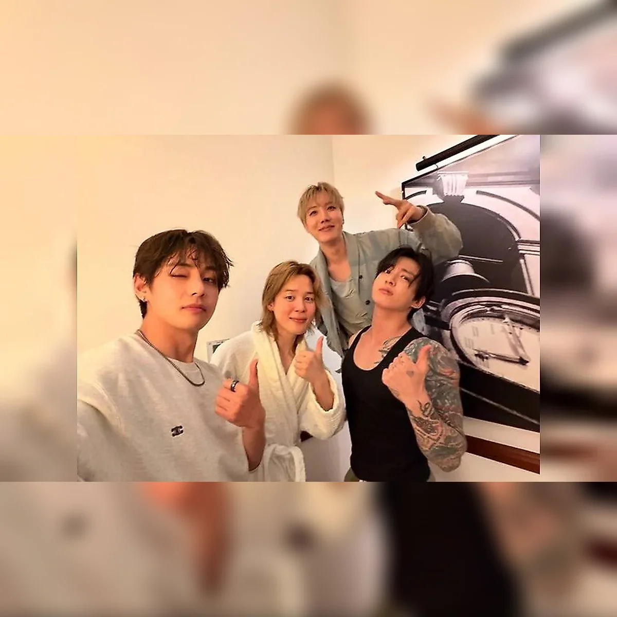 BTS、南アメリカツアー中にジョングク、ジミン、V — メディアファイン