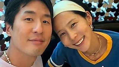 金娜英♥My Q，不选择生育而是领养宠物犬——成为五口之家