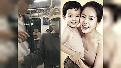 Han Ji-min, Subway Date with Nephew Roma—When Will She Have Children?