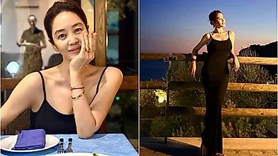 Kim Hye-soo diện váy đen giản dị vẫn gây chú ý, đang đóng "Ngoại tình không phải vấn đề lúc này"