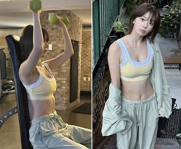 LE SSERAFIM's SAKURA, Consistent in Sports Bras from the Gym to the Streets