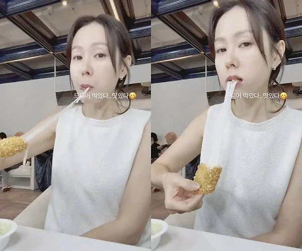 "손예진 '먹방' 쩝쩝 소리 거슬려” 일본 시끌