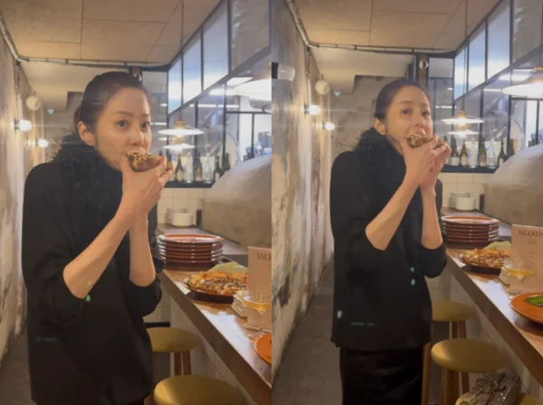 Go Hyeon-jeong, After Concerns of Stumbling, Takes a Big Bite of Pizza