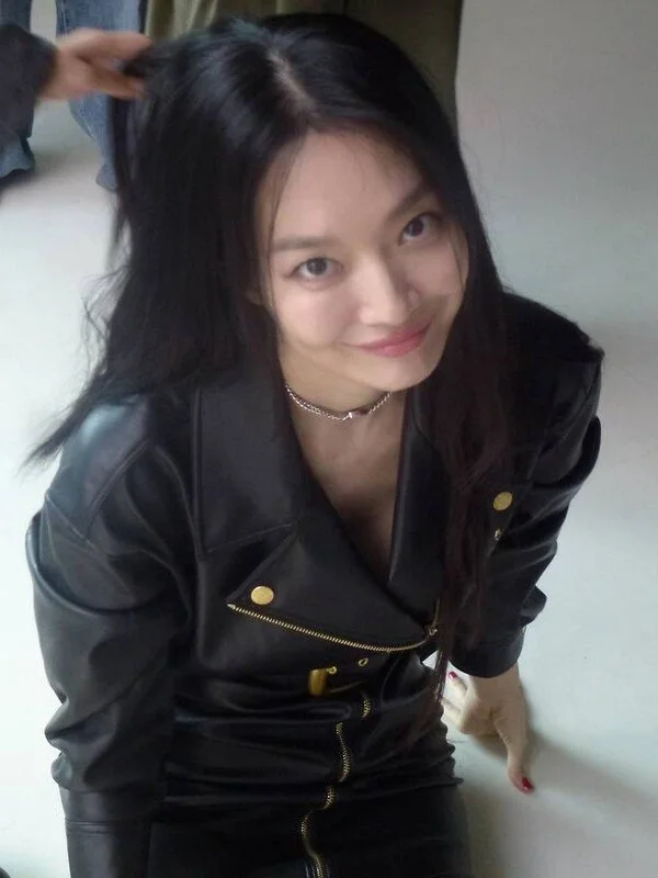 Shin Min-a showcases versatile style with intense leather and elegant burgundy looks