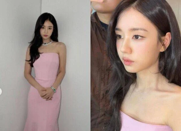 Ahn Eun-jin gây bão với nhan sắc lộng lẫy trong váy hồng, Kim Go-eun cũng phải thốt lời khen ngợi