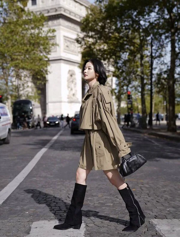 Kim Yoo-jung biến cuộc sống thường ngày thành bộ ảnh thời trang chỉ với một chiếc áo trench coat tại Paris